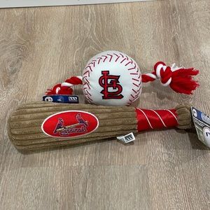 St Louis Cardinals dog toys NWT